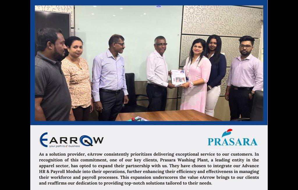 Prasara expanded their partnership with eArrow